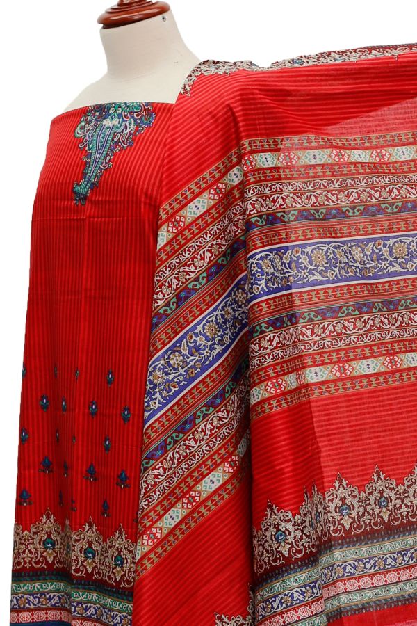 Royal Designer Lawn'21 D # 604    Red