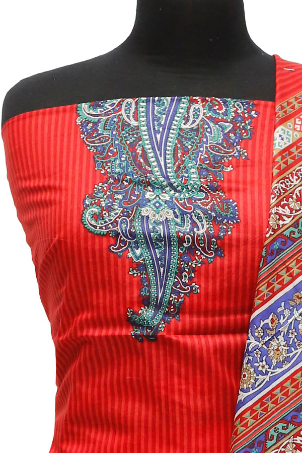 Royal Designer Lawn`21 D#604 Red