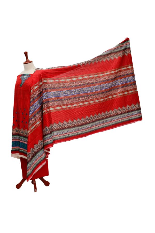 Royal Designer Lawn'21 D # 604    Red