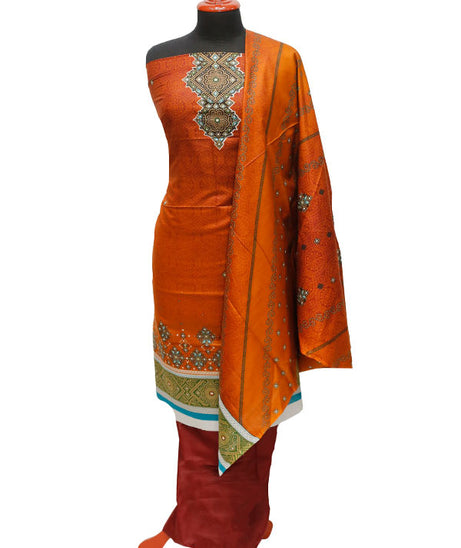 Royal Designer Lawn`21 D#608 Maroon