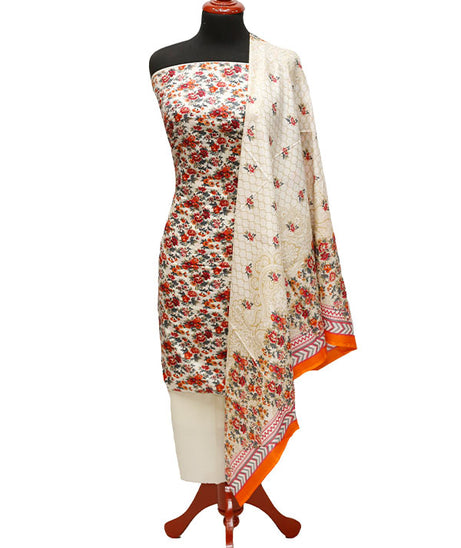 Royal Designer Lawn`21 D#611 Cream