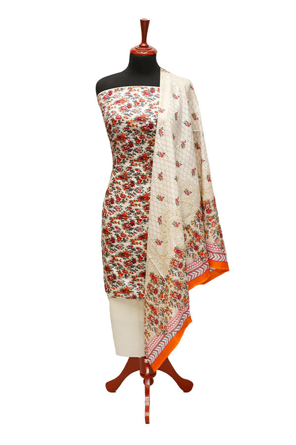 Royal Designer Lawn`21 D#611 Cream