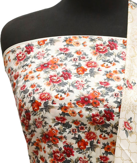 Royal Designer Lawn`21 D#611 Cream