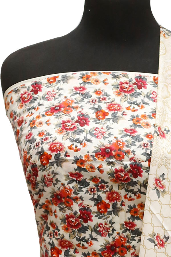 Royal Designer Lawn`21 D#611 Cream