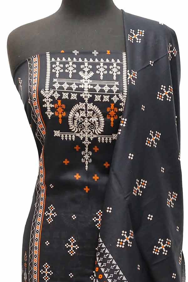 Royal Designer Lawn`23 D#10105 Black