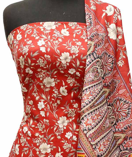 Royal Designer Lawn`23 D#10108 Maroon