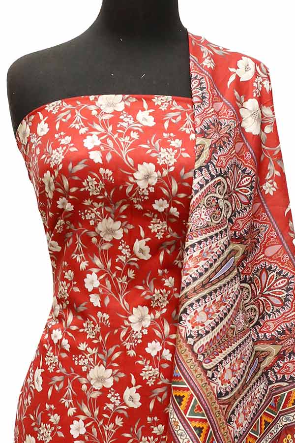 Royal Designer Lawn`23 D#10108 Maroon