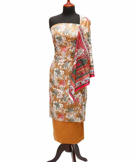 Royal Designer Lawn`23 D#10115 Brown