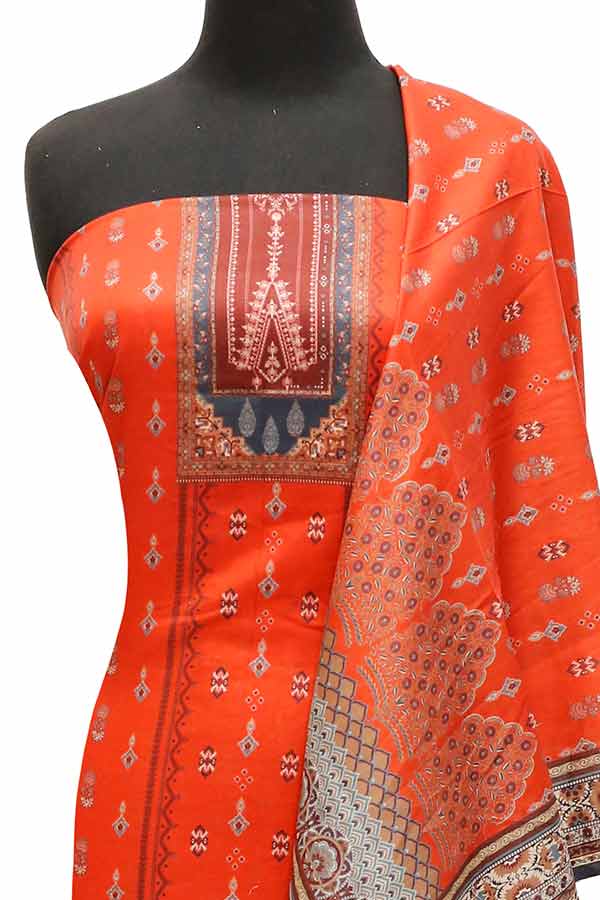 Royal Designer Lawn`23 D#618 Red
