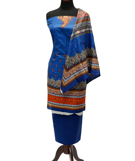 Royal Designer Lawn`23 D#604 R-Blue