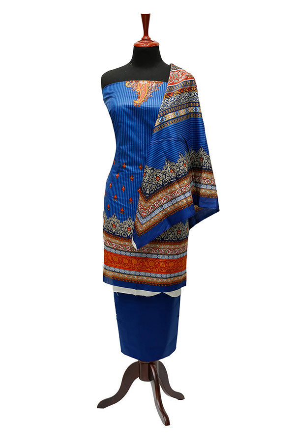 Royal Designer Lawn`23 D#604 R-Blue