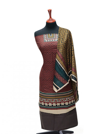 Royal Designer Lawn`25 D#15 (Brown)