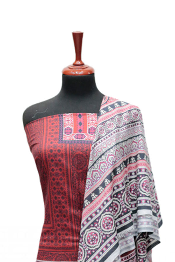 Royal Designer Lawn`25 D#5441 (Red)