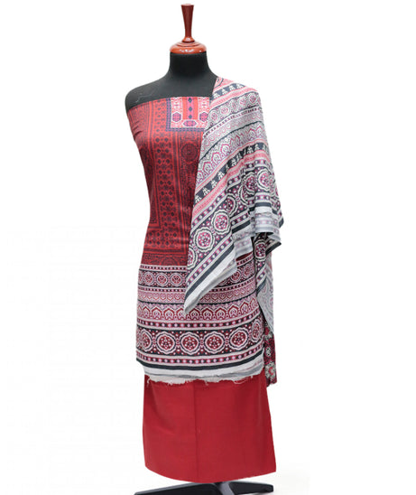 Royal Designer Lawn`25 D#5441 (Red)