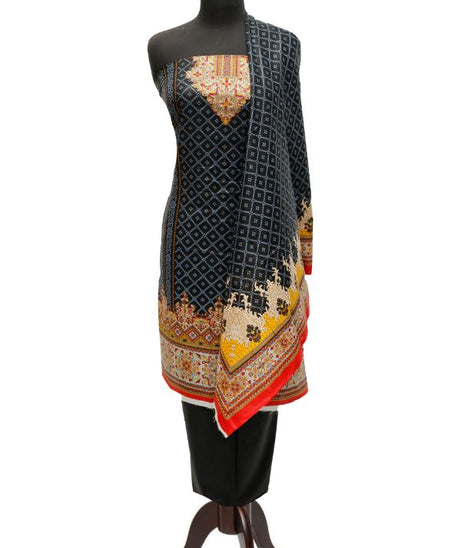 Royal Designer Lawn`23 D#607 Black