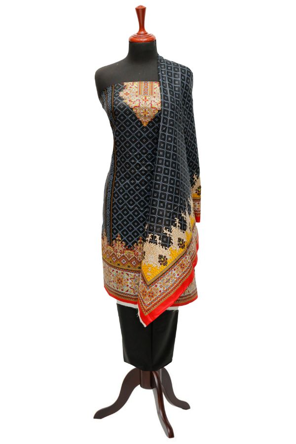 Royal Designer Lawn`23 D#607 Black