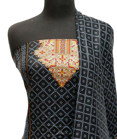 Royal Designer Lawn`23 D#607 Black
