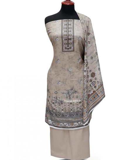Rung Ja Digital Print Lawn`24 107 Fawn