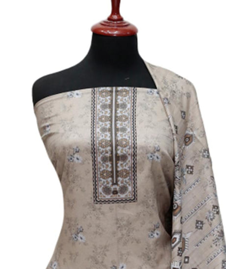 Rung Ja Digital Print Lawn`24 107 Fawn