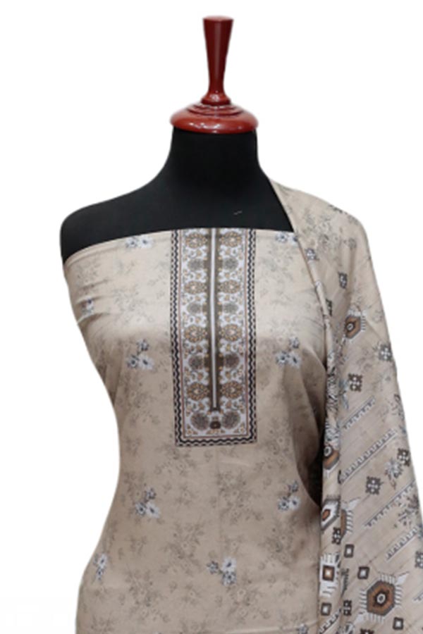 Rung Ja Digital Print Lawn`24 107 Fawn