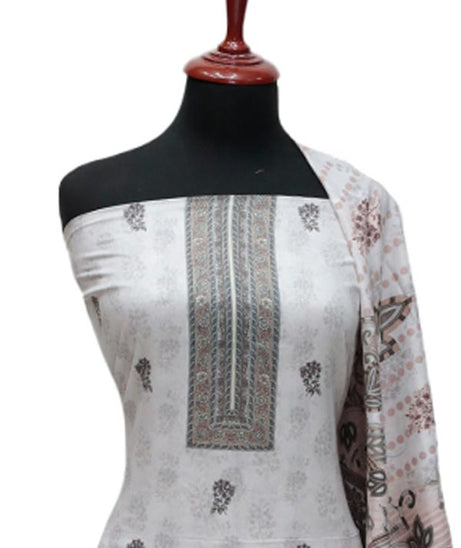 Rung Ja Digital Print Lawn`24 109 Off-White