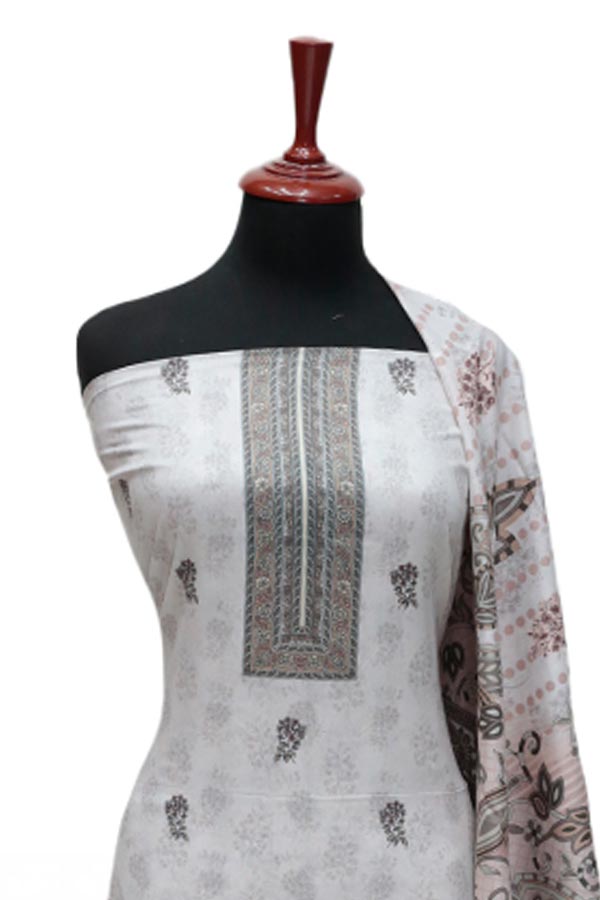 Rung Ja Digital Print Lawn`24 109 Off-White