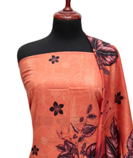 Rung Jaa Digital Print Lawn`24 D#24001 Peach