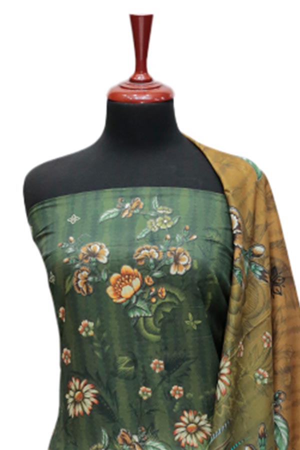 Rung Jaa Digital Print Lawn`24 D#2400 M-Green