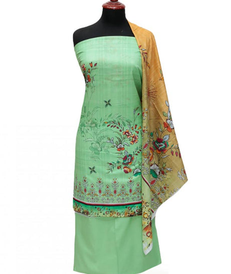Rung Jaa Digital Print Lawn`24 D#24005 A-Green