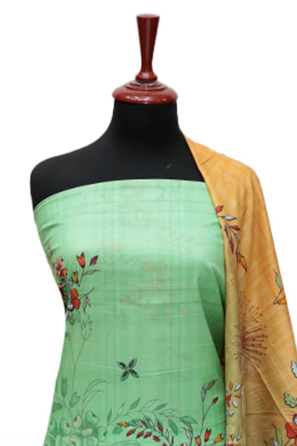 Rung Jaa Digital Print Lawn`24 D#24005 A-Green