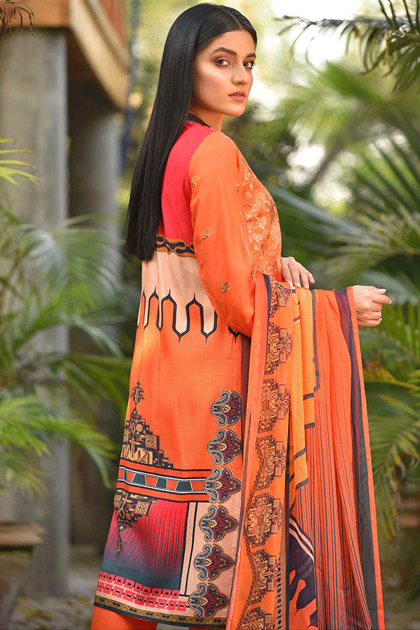 Eshaal Zahra Maaysa Linen'21 D Rust-A