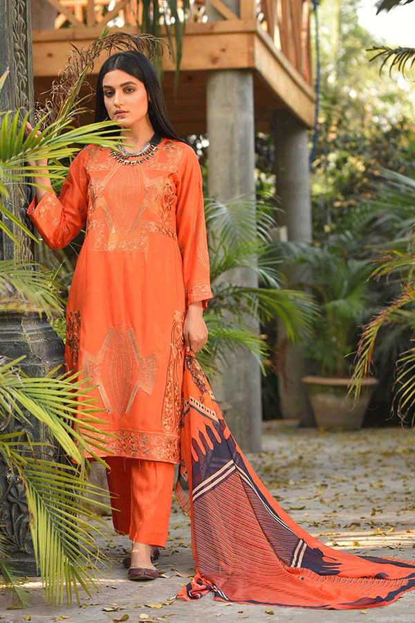 Eshaal Zahra Maaysa Linen'21 D Rust-A
