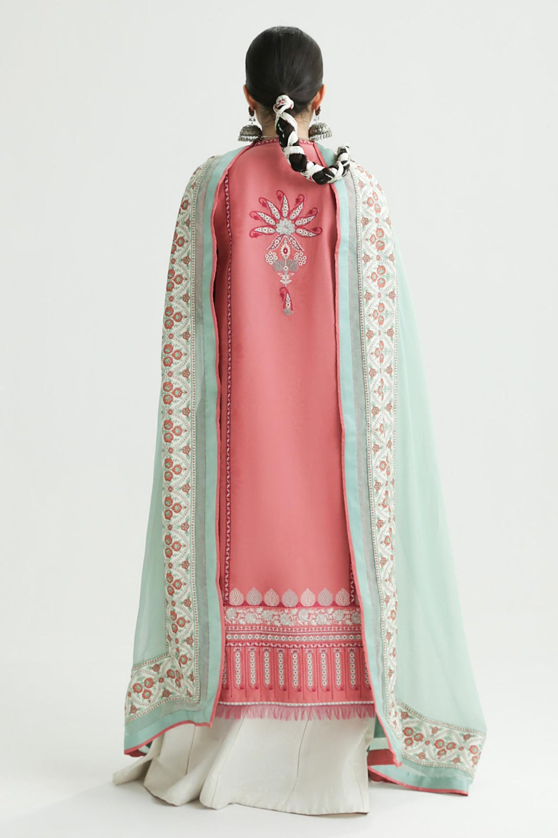 Zara Shahjahan Lawn Unstitched 2024 SANDAL-10B