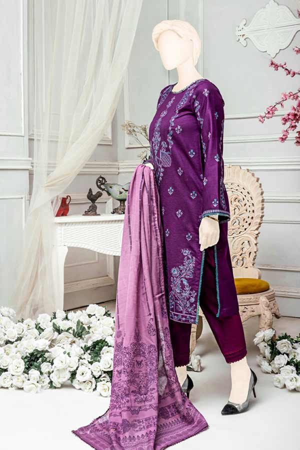 Sehar Emb Jacquard Lawn'22 D#1