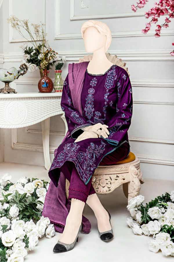 Sehar Emb Jacquard Lawn'22 D#1