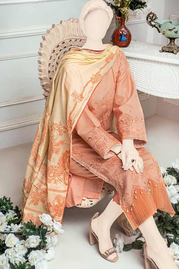Sehar Emb Jacquard Lawn'22 D#2