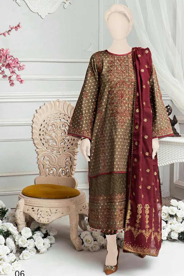 Sehar Emb Jacquard Lawn'22 D#6