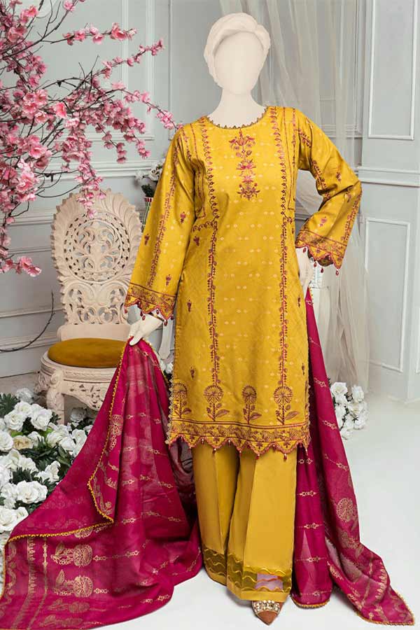 Sehar Emb Jacquard Lawn'22 D#7