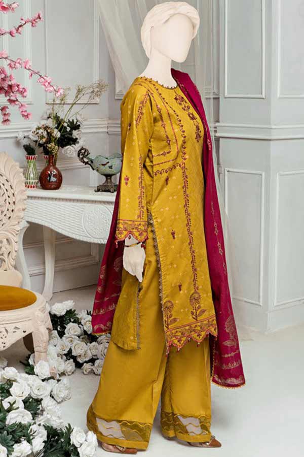 Sehar Emb Jacquard Lawn'22 D#7