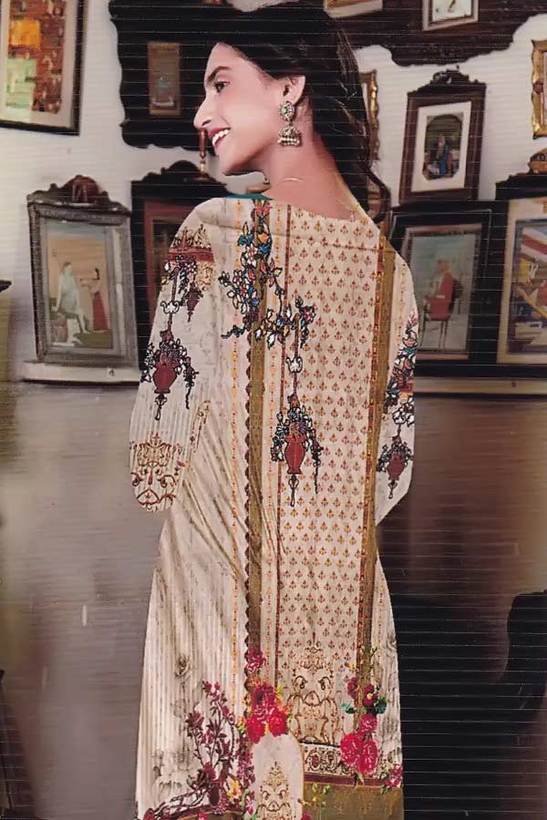 SK D/Chikankari Linen`20 DN#03  (Vol-8)