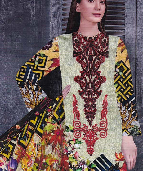 SK D/Emb Linen Chikankari`20 DN#02  (Vol-9)
