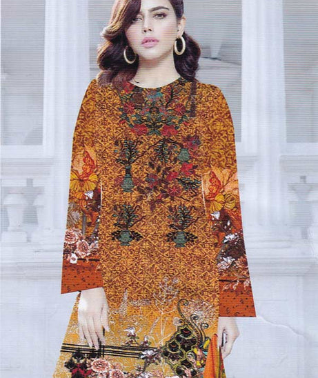 SK D/Emb Linen Chikankari`20 DN#03  (Vol-9)