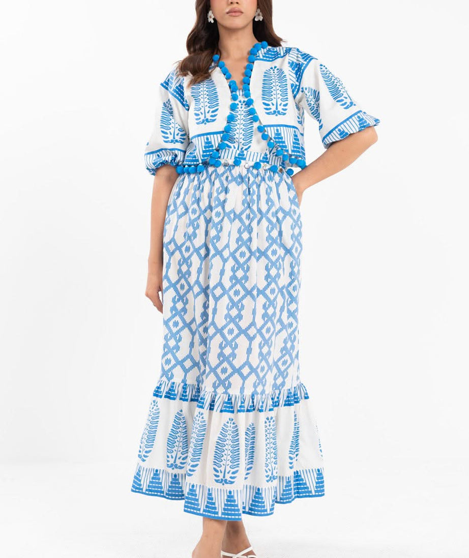 AL Karam S/S Lawn`25 SS#11 (Blue)