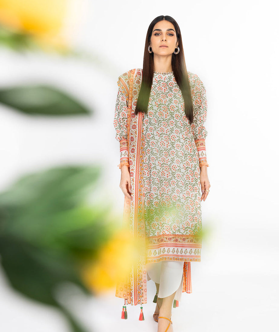 Al-Karam S/S Lawn`23 SS#11.1 Off White
