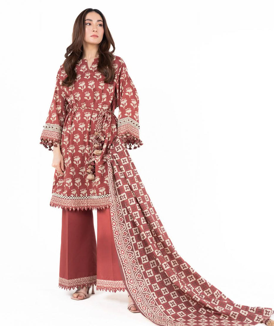 AL Karam S/S Lawn`25 SS#15.1 (Red)