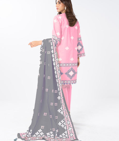 AL Karam S/S Lawn`25 SS#19.1 (Pink)