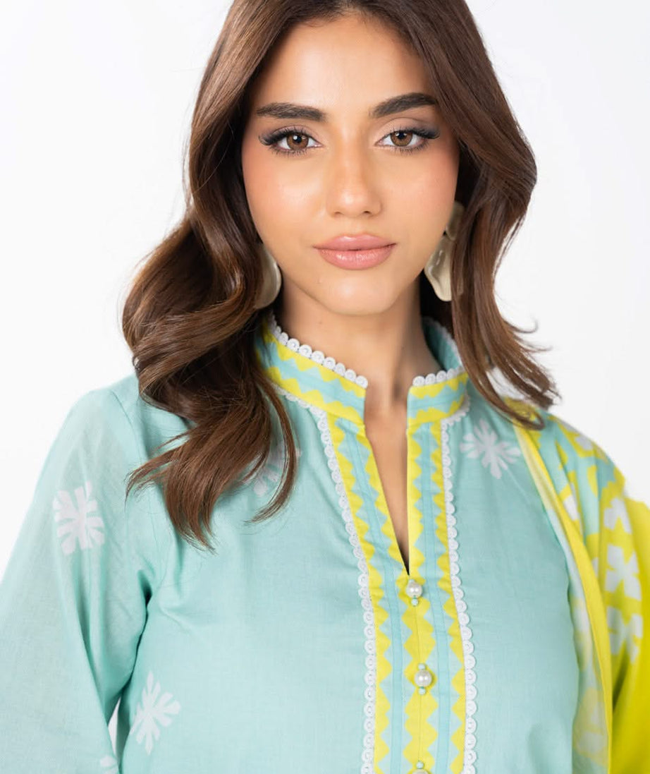 AL Karam S/S Lawn`25 SS#19.1 (Yellow)