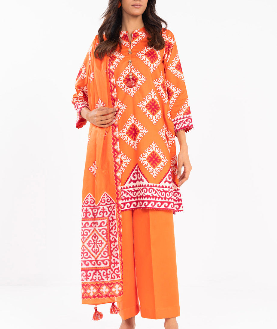 AL Karam S/S Lawn`25 SS#20.1 (Orange)