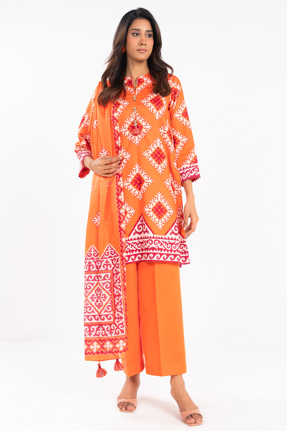 AL Karam S/S Lawn`25 SS#20.1 (Orange)