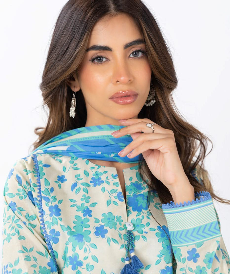 AL Karam S/S Lawn`25 SS#21.1 (Off White)